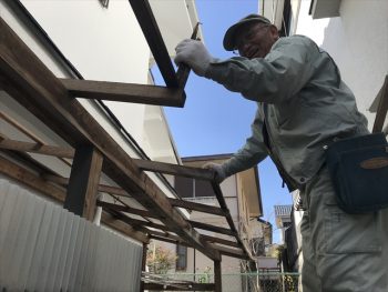 吹田市で波板張替え工事