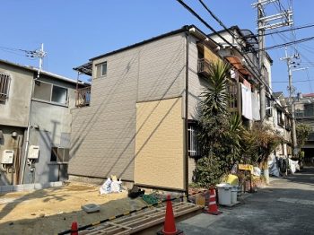 豊中市にて外壁と屋根の現場調査へいってきました