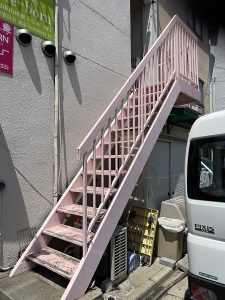 【吹田市】鉄骨階段劣化の現場調査へ伺いました