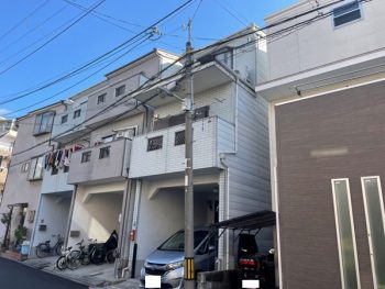 淀川区にて外壁塗装・屋根塗装の現場調査