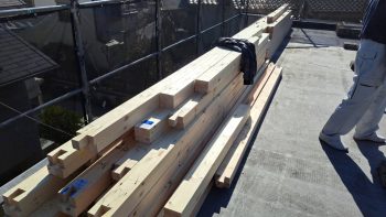 交野市にて屋根新設工事を行いました