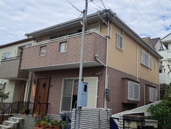 吹田市にて外壁塗装工事を行いまし～足場・高圧洗浄編～