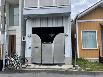 大正区にて外壁塗装と屋上防水の現場調査へ