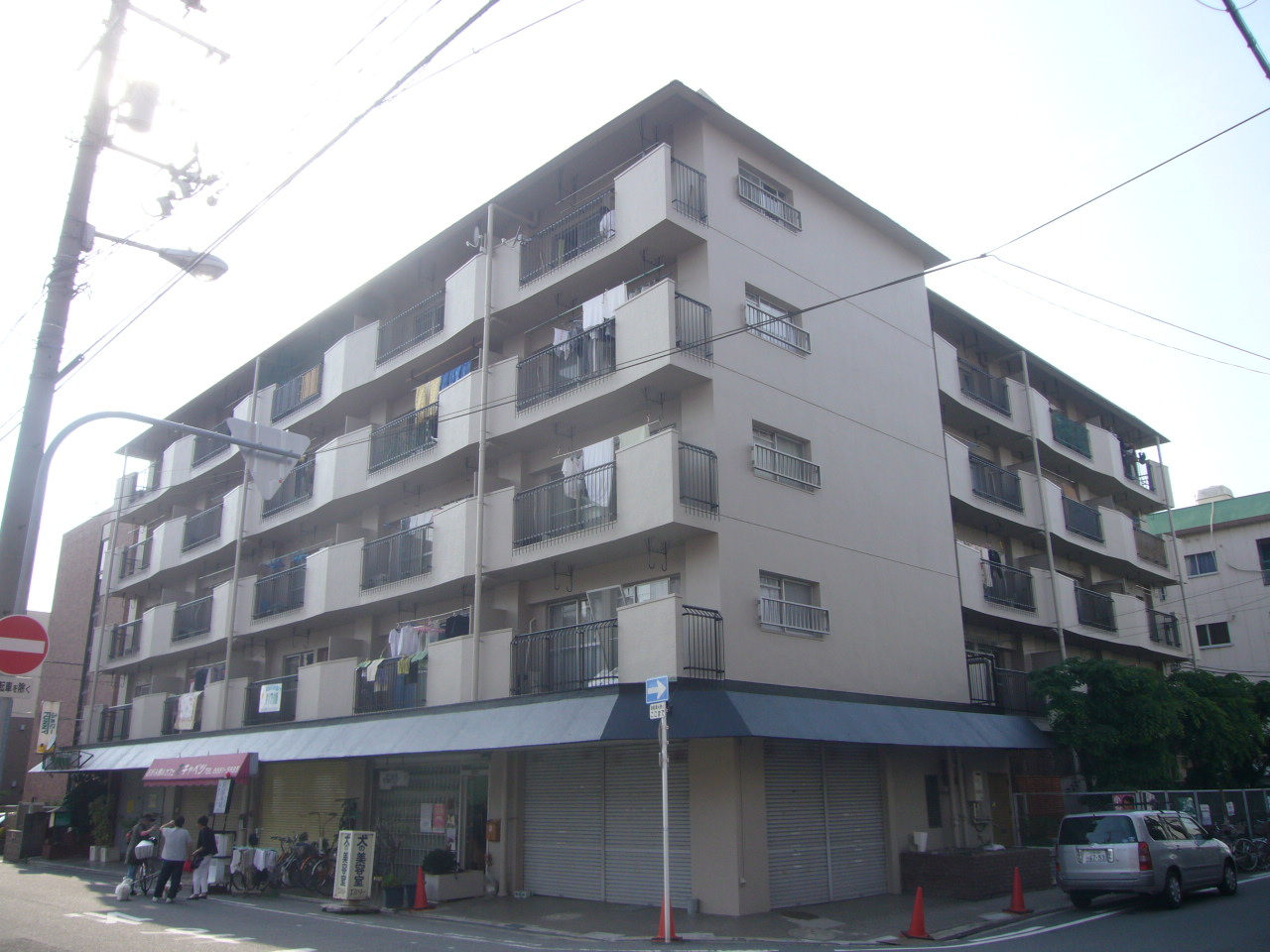 豊中市施工例　外壁パーフェクトトップ塗装・鉄部塗装